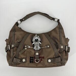 George Gina & Lucy Popalicous Shoulder Bag Y2K Brown 2008 Hobo Utility Purse GGL